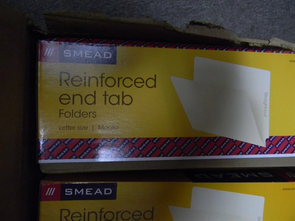Smead 24110 ET2-150L End tab file folders Letter Manila Case of 500 - Image 2 of 4