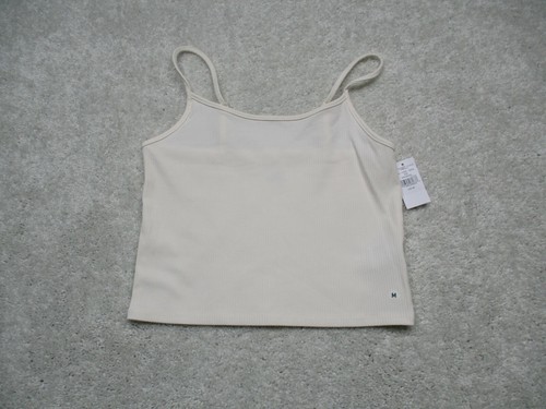 American Eagle Tank Top Womens Medium White Cream Spaghetti Strap | eBay