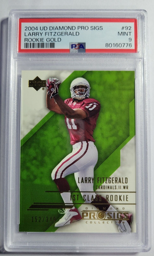 Carte Collection Larry Fitzgerald Cardinals, 2004 Donruss Rookies & Stars, Player-Worn, /100, PSA Non Gradé