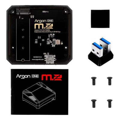 Argon One M.2 SATA SSD to USB 3.0 Expansion Board For Raspberry Pi 4 - NEW!!