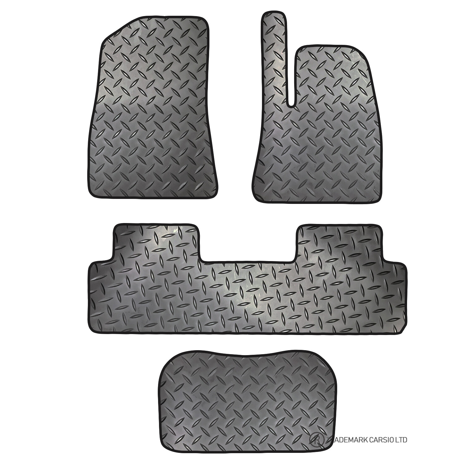 Carsio Rubber Car Mat Set For Tesla Model 3 2019-2021 floor mats + frunk