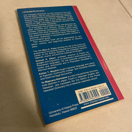 New Pocket Hawaiian Dictionary : With a Concise Grammar and Given Names in... - Picture 6 of 7