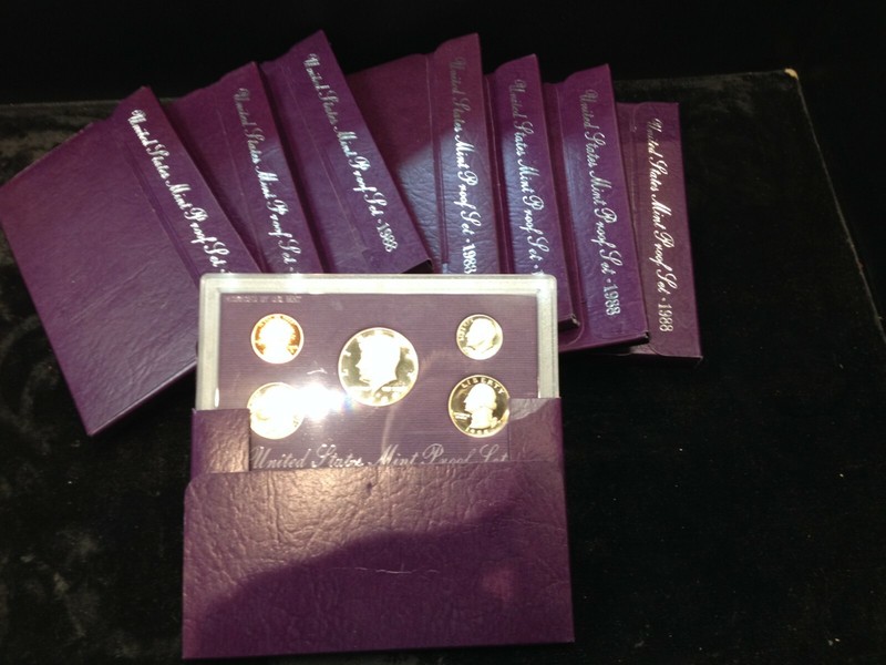 8 Set LOT of 1988-S U.S. Proof Sets ORIGINAL