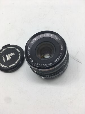 _ [EX+] Coated Super Albinar Auto Lens 28mm f2.8 With Cap