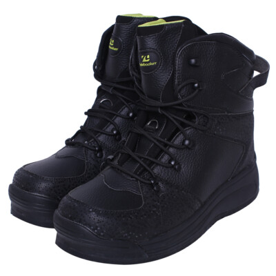 Fishing Wading Boots Outdoor Lace Up Breathable Upstream Anti Slip River Shoes
