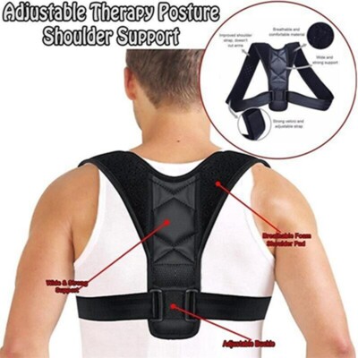 Corrector de Postura Soporte de Espalda Cinturón Terapia Para Hombres Mujeres