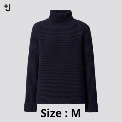 UNIQLO x Jil Sander +J Ribbed Turtleneck Sweater Long Sleeve Navy M New