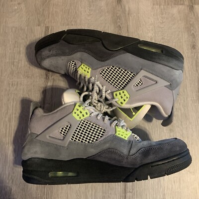 Grey Volt Air Jordan Retro Neon Green Size 11- Jordan Retro