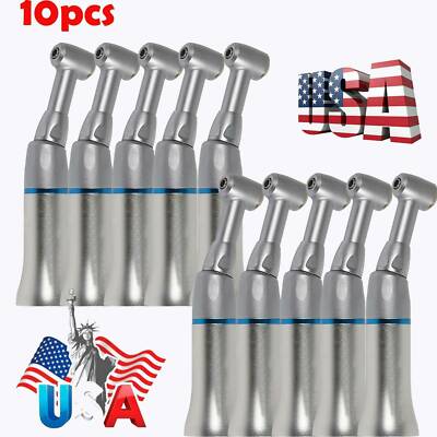 Dental Low Speed Handpiece Contra Angle E-type Push Button Fit NSK Motor