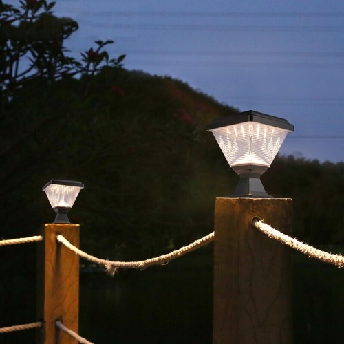 PRO-ViSION Outdoor Solar Garden Lights Gate Lighting Led Pillar Lamp - Picture 8 of 13