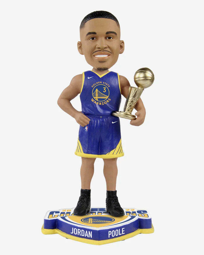 Jordan Poole Golden State Warriors 2022 NBA Champions Alternate Bobblehead