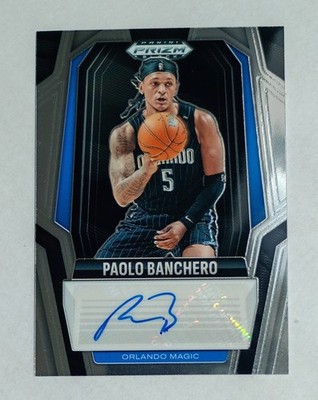 2024-25 PANINI PRIZM BLACK PAOLO BANCHERO AUTO #SIG-PAO ORLANDO 