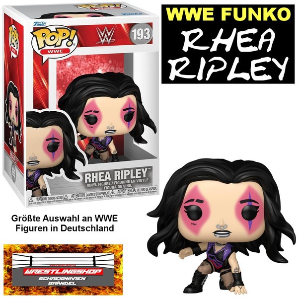 Funko Pop Wwe Diva Rhea Ripley - Wrestling Figur - Serie 193 Elite Basic FK90528-image