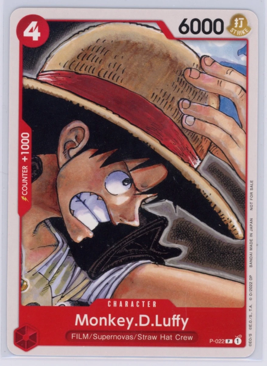 Monkey.D.Luffy P-022 One Piece Promotion Cards for sale | eBay