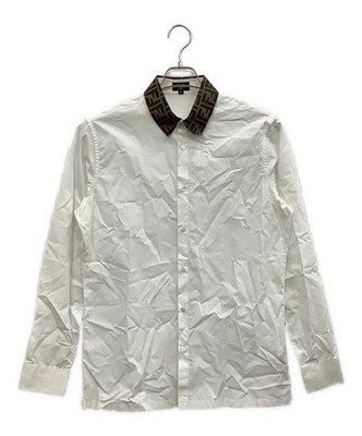 FENDI Long sleeve shirt White x Brown | eBay