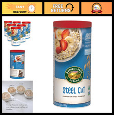 Organic Steel Cut Oats Instant Oatmeal, 30 oz, Non-GMO, Healthy Breakfast Pack