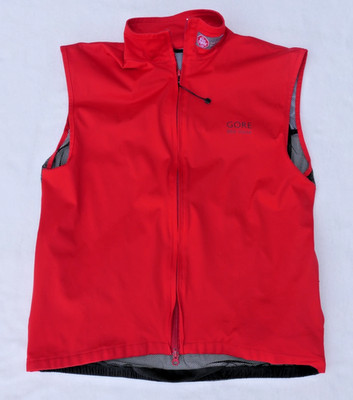   GORE Bike Wear Windstopper Weste Rot Gr. M Windweste Fahrrad Softshell