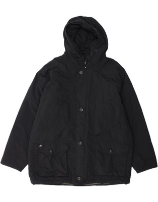 CIESSE PIUMINI Mens Hooded Windbreaker Jacket IT 54 XL Black YH01