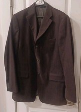Banana Republic Sports Coat Size 42R Gray Black Pinstripe Preppy
