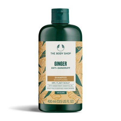 The Body Shop Ginger Anti Schuppen Shampoo 400ml klärendes Shampoo für trockene