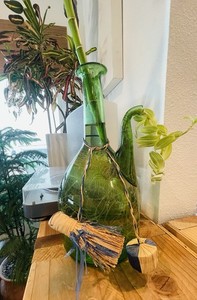 🎋Live Art For Your Self: Antique Glass, Cascading Duo, 1950s Planter