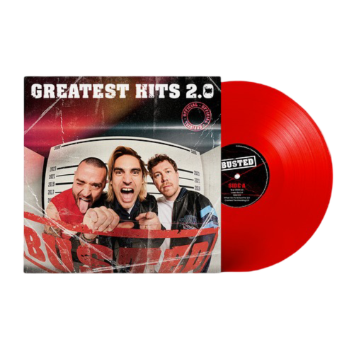 BUSTED - Greatest Hits 2.0 - Translucent Red - Ltd Edition - Vinyl + CDs & Picks