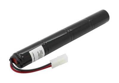 Notleuchtenakku NiMH 4,8V 4000mAh L1x4 Baby C mit 80mm Kabel und Stecker passend