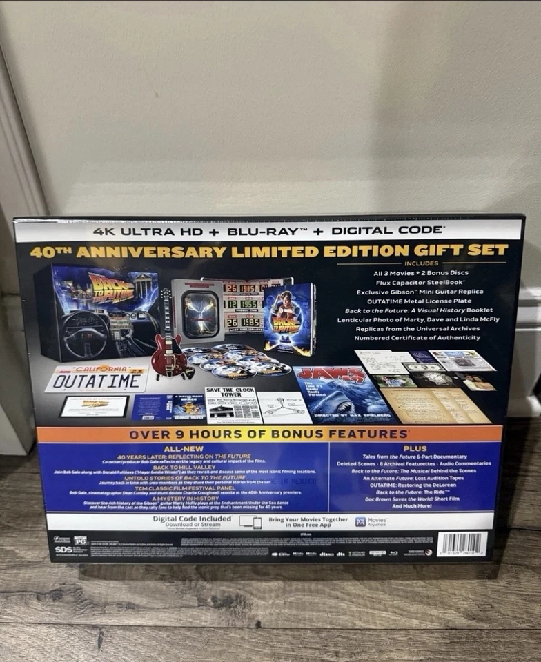 Back to the Future 40th Anniversary 4K Trilogy Steelbook Gift Set New - Image 2 of 4