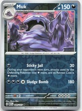 pokemon muk card Pokemon Scarlet & Violet 151 Uncommon Muk #89