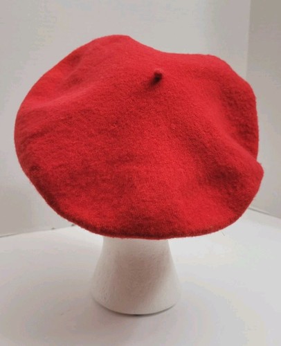 Vintage Red Wool Beret from Sears - Picture 5 of 18