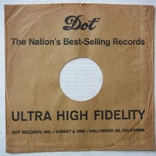 THREE 78 RPM 10 INCH DOT  LONDON RECORD SLEEVES   VG TO VG - NO RECORDS
