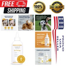 Pet Ear Health Solution: Gentle, Alcohol-Free Ear Cleaner for Dogs  Cats - 4 oz