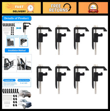 Utility Track System Mounting Clamps For Toyota Tacoma Tundra Truck Cap 8 Pcs Bl