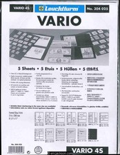 Lighthouse Vario Stock Pages, Four pockets, double sides, package of five