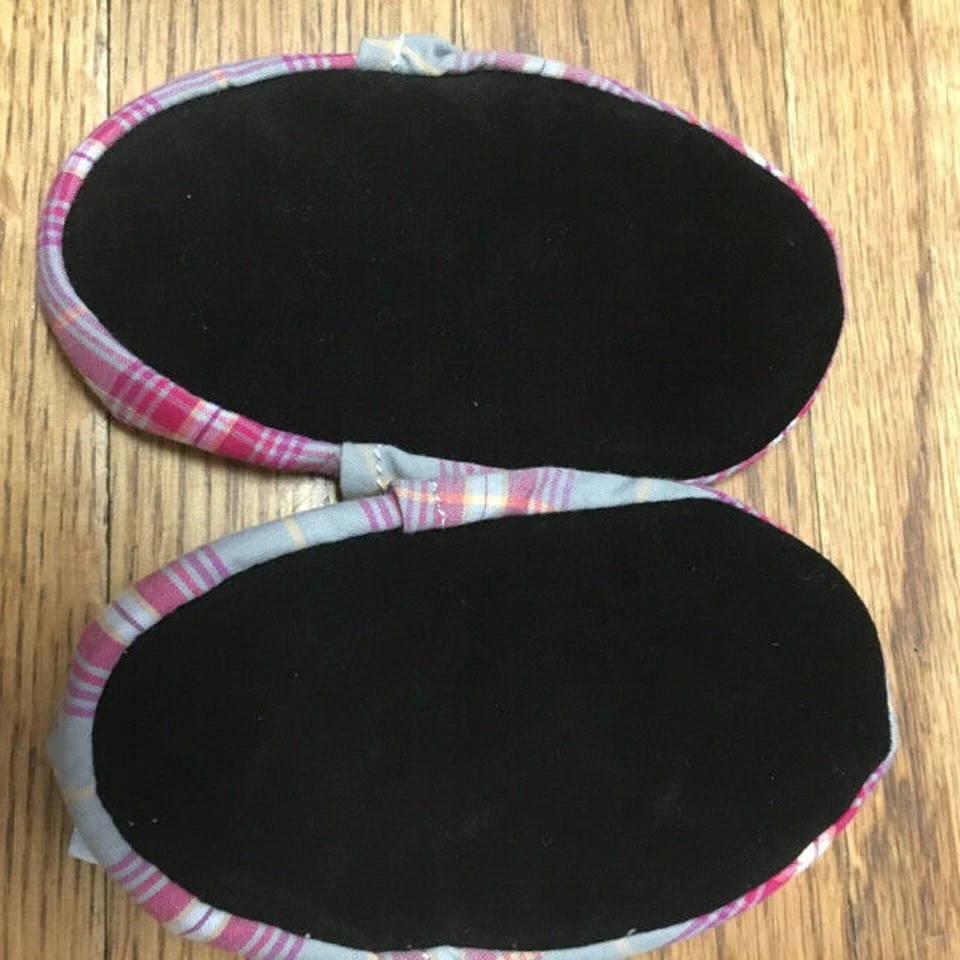 Zapatos sin cordones Augusta Baby Mocasines preppy rosa a cuadros suela suave 0-6 meses Foto 4 de 4