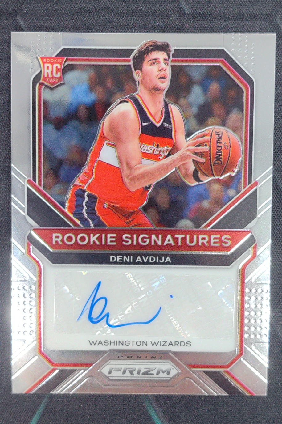 2020-21 Panini Prizm Deni Avdija Rookie Signatures Auto RC #RS-DAV Wizards