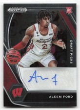 Aleem Ford 2021 Panini Prizm Draft Picks #DP-AFO Draft Picks Auto