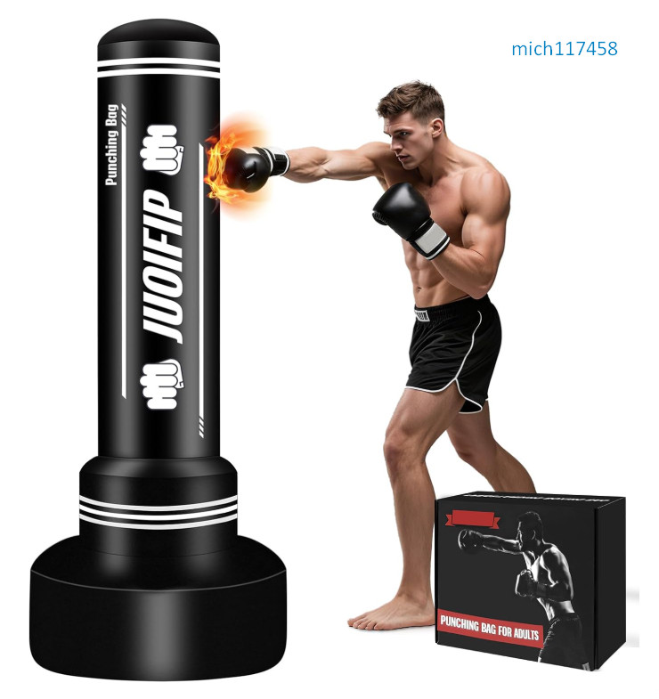 Freestanding Punching Bag with Stand, Heavy Boxing MMA Home Gym
