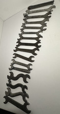 Open-End Wrench Set Assorted Sizes, Steel Construction, Gray Finish 12 units 