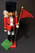 Kurt S. Adler Wooden Nutcracker - Soldier Herrman Nutcracker 12" tall.