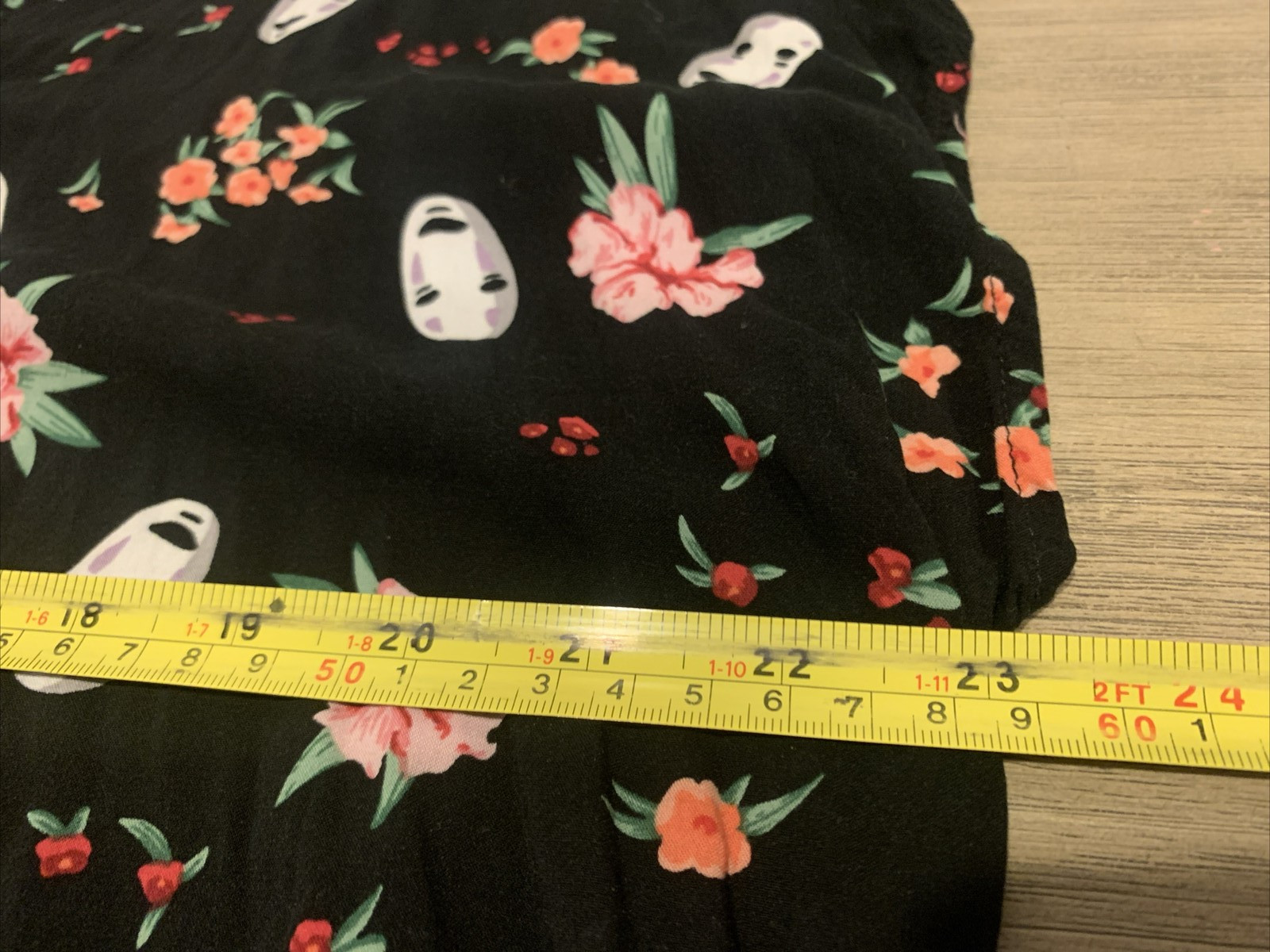 Torrid Her Universe SPIRITED AWAY Studio Ghibli Women's OX Black Floral Rayon