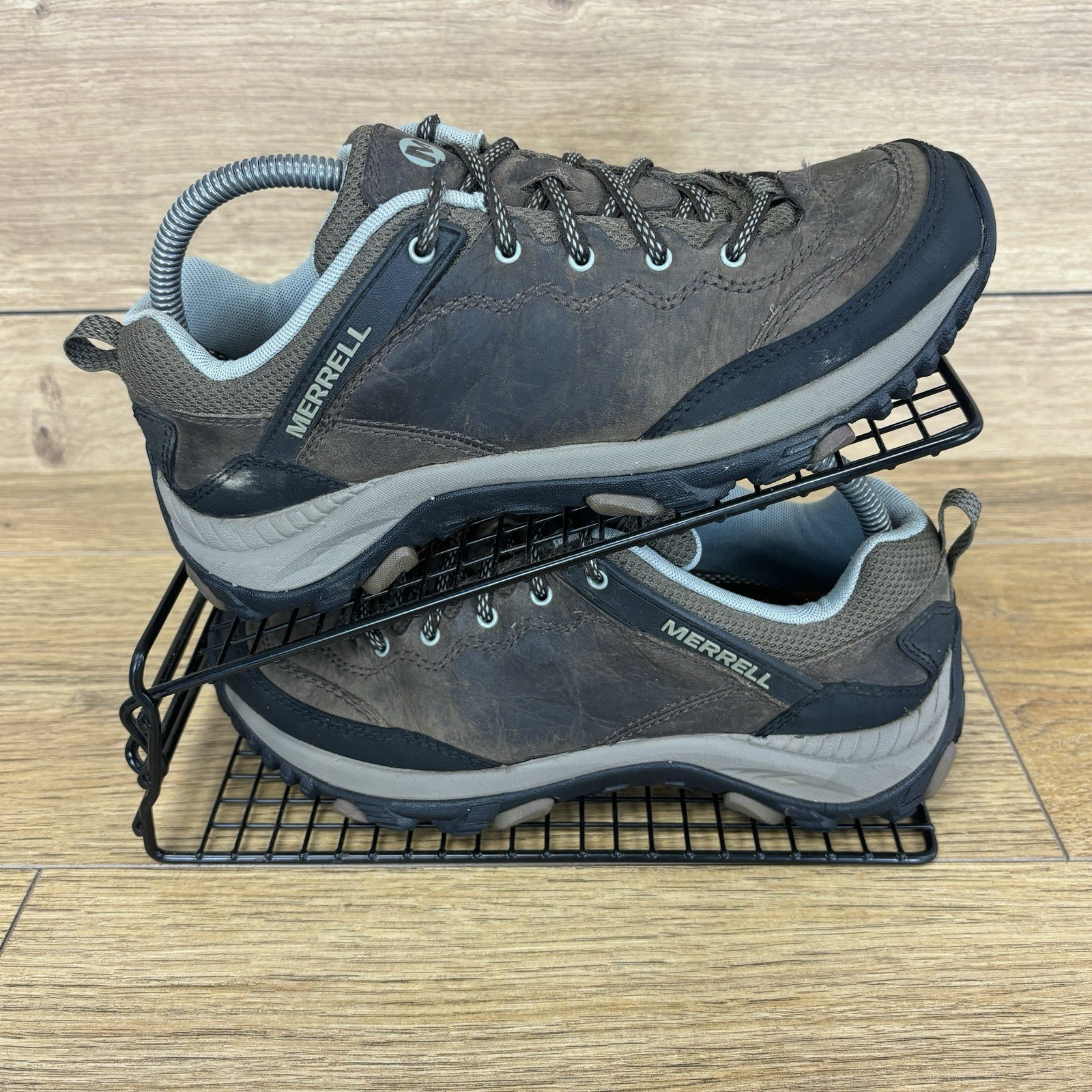 Merrell scarpe da passeggio donna taglia UK 5 escursionismo outdoor trail scarpe da ginnastica marroni