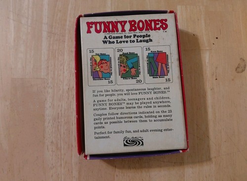 Vintage 1968 Funny Bones Card Game Parker Brothers Complete Minus Instructions - Picture 2 of 9