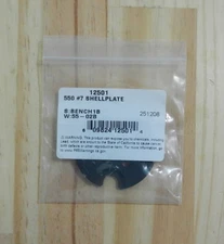 Dillon Precision 550 Shell Plate Part #7;  22 Hrnt, 30-30, 32 WS. 38-55;  12501