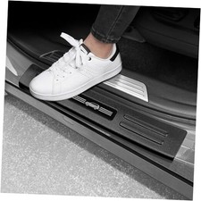 4PCS Door Sill Protector Compatible with Lexus 2024 2024-2026 TX Matte Black 