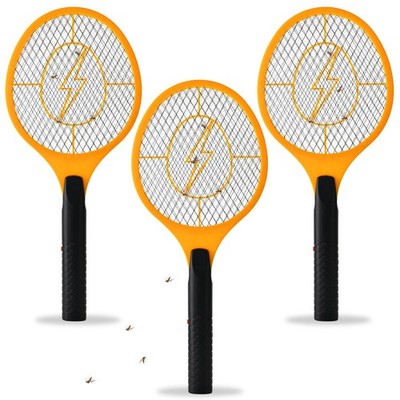 Electric Fly Swatter Racket 3PCS 47.5x19.5CM Indoor Mosquito Bug Zapper Flies