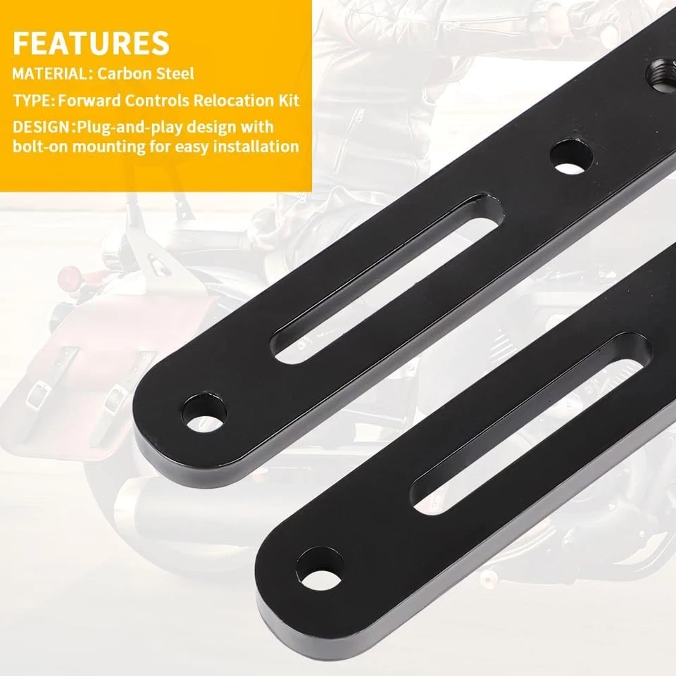6'' Foot Peg Forward Controls Relocation Kit For Yamaha Bolt R-Spec XVS950 14-23 Foto 4 de 4