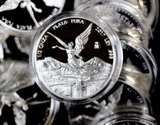 2017 Mexico Mo 1/2 Oz Silver Proof Libertad Coin 999 Fine Silver In Ogp Capsule