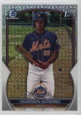 2023 Bowman Chrome Prospects Mega Box Mojo Refractor Daiverson Gutierrez 03j5