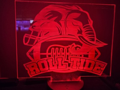 RGB LED Alabama Night Light | Themed Ambient Lamp 